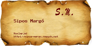 Sipos Margó névjegykártya