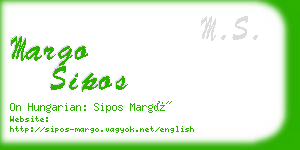 margo sipos business card